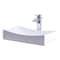 Novatto Porcelain Vessel Sink Combo with Chrome Faucet, Drain and Sealer NSFC-01141136CH - alternate 2